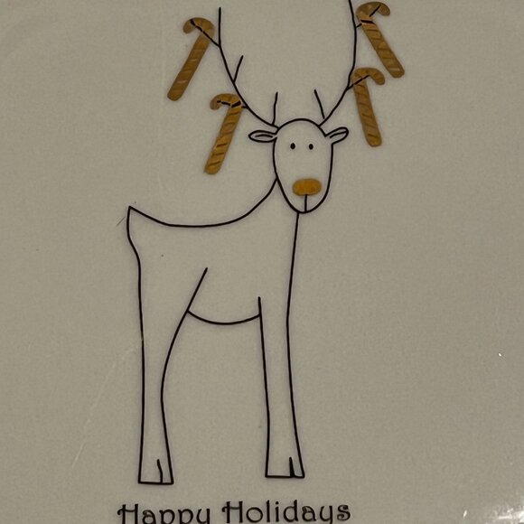 BIA Holiday Plate - Reindeer - Picture 2 of 5